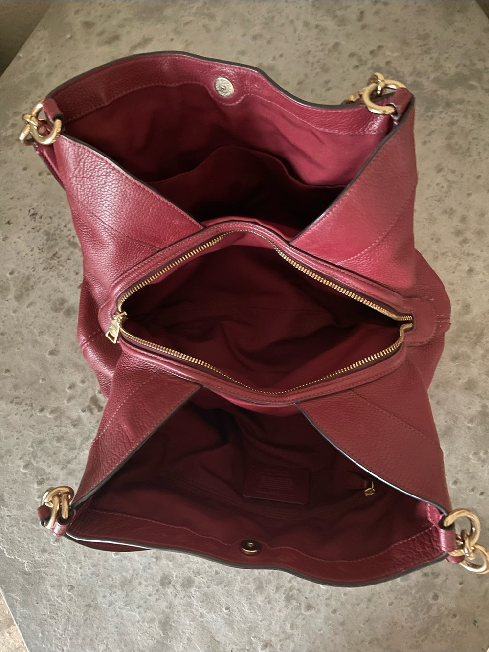 Gorgeous Coach Pebbled Leather Bag Purse In EUC - Picture 15 of 16